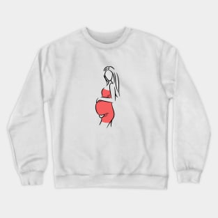 Pregnant woman. Crewneck Sweatshirt